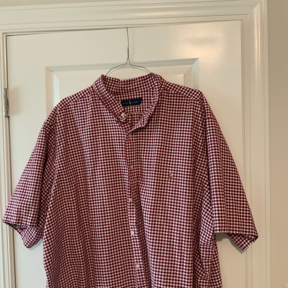Red/white gingham shirt by Polo Ralph Lauren